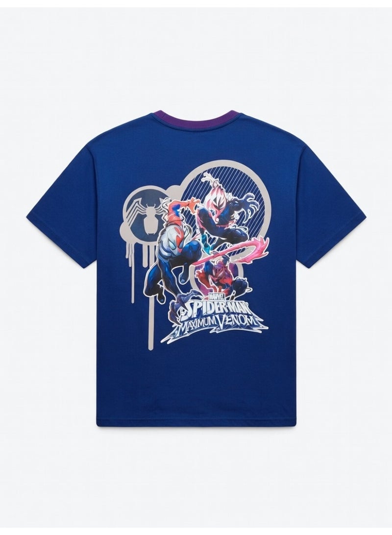 SPIDERMAN MENS T-SHIRT OVERSIZE DROPPED SHOULDER T-SHIRT - Image 3