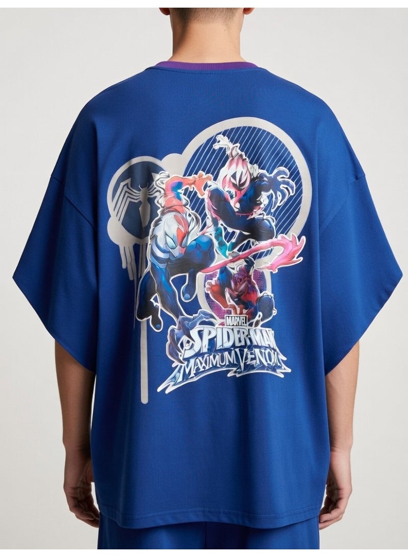 SPIDERMAN MENS T-SHIRT OVERSIZE DROPPED SHOULDER T-SHIRT - Image 4