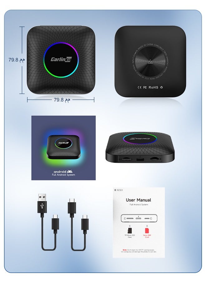Led CarPlay Android 13 4+64GB/8+128GB smart systems ai Box QCM 6225 4g 64g wireless Android Auto CarPlay Youtube Netflix tv box for 98% car GMC Mazda Camry Hyundai Audi - pzsku/Z891D0581C939C62F1C31Z/45/_/1739928921/672a6657-8f6c-4ccc-b3d1-f05af5340c02