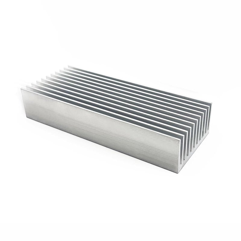 REES52 Aluminum Heatsink 100 x 40 x 8mm Heat Sink Chipset Diffusion Cooling Fin Comb Heat Sinks Cooler for LED Peltier Thermal Module Tec1-12706 High Power Amplifier - Pack of 2 - Image 4