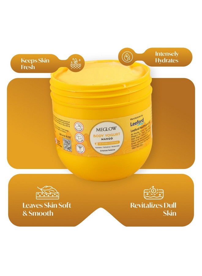 Meglow Mango Body Yogurt for Intense Hydration & Deep Nourishment | Lightweight, Non-Greasy & Fast-Absorbing | For Soft & Supple Skin- 200ml - Image 5