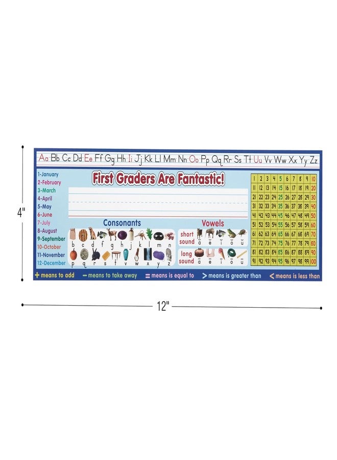 Really Good Stuff 12PK Zaner-Bloser First Grade Two-Sided Cardstock Desktop Helpers with Testing Inserts - Image 4