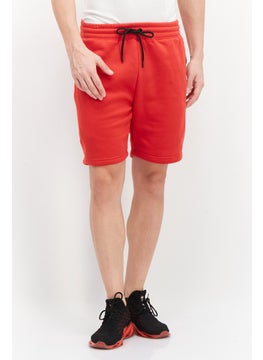 Men 2 Pcs Sportswear Fit Outddoor Short Set, Red