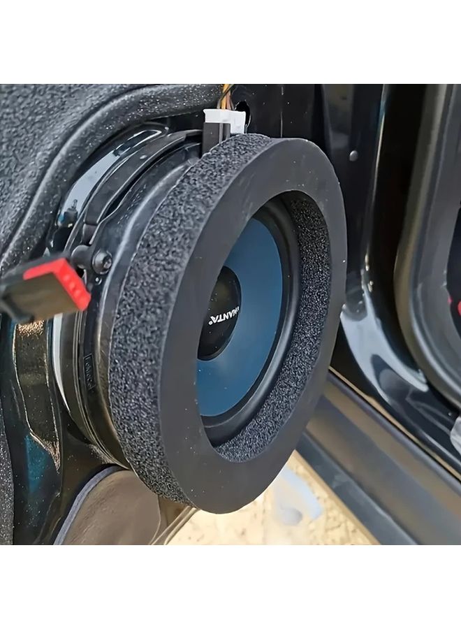 Black 2 Sets Car Speaker Sound Deadening Mat Self Adhesive Noise Reduction Pad - Image 4