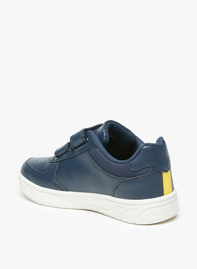 LBL by Shoexpress Boy's Textured Casual Sneakers Shoes With Hook And Loop Closure