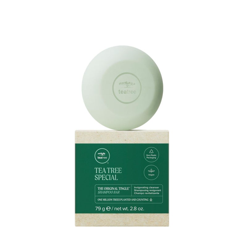 Tea Tree Special Shampoo Bar, Deep Cleans, Refreshes Scalp, Especially Oily Hair, For All Hair Types, 2.8 oz - Image 1