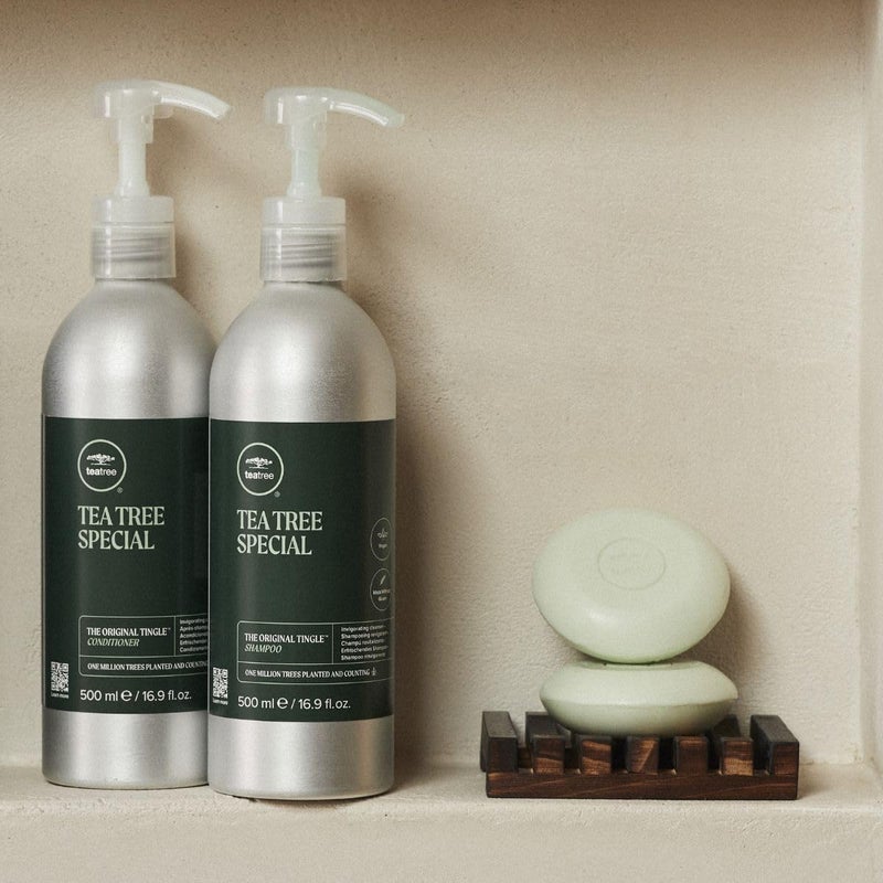 Tea Tree Special Shampoo Bar, Deep Cleans, Refreshes Scalp, Especially Oily Hair, For All Hair Types, 2.8 oz - Image 3