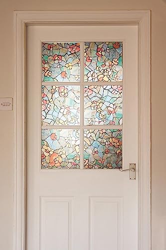 d-c-fix 346-0431 Self-Adhesive Privacy Glass Window Film, Venetian Garden, 17" x 78" Roll, - Image 2