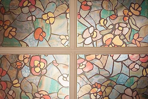 d-c-fix 346-0431 Self-Adhesive Privacy Glass Window Film, Venetian Garden, 17" x 78" Roll, - Image 3