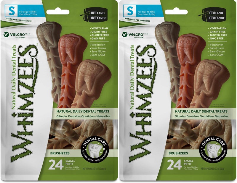 Whimzees (2 Packages) Toothbrush Star Small Value Bag, 24 ct Each2