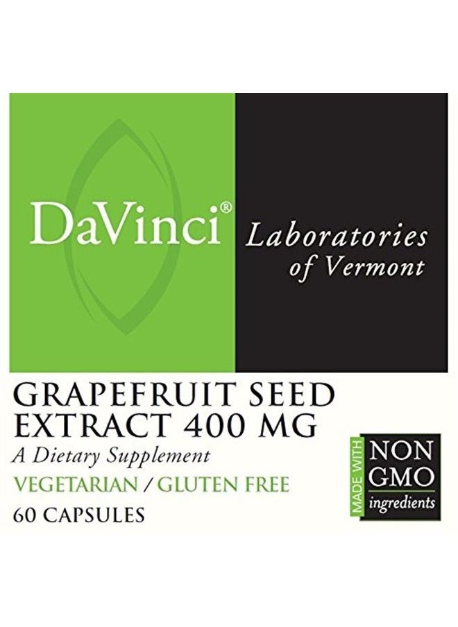 Davinci Davinci Laboratories Grapefruit Seed Extract - 400 mg - 60 Vegetarian Capsules  - Image 2