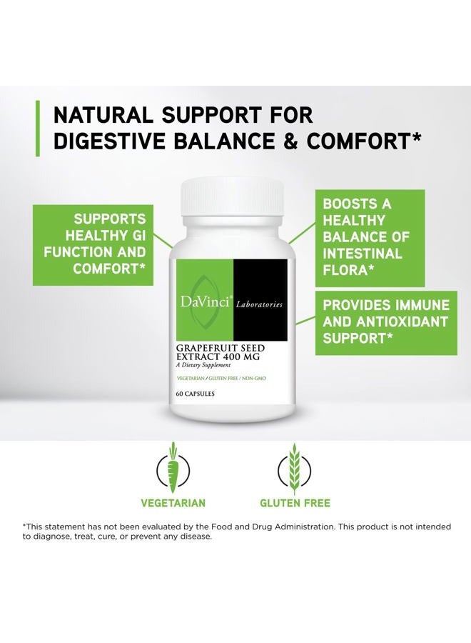 Davinci Laboratories - Grapefruit Seed Extract, Gse Supplement for Gi Issues, 60 Ct, 60 Count - Image 3