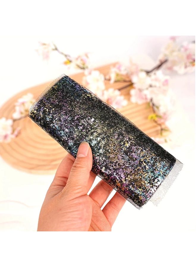 1 Roll Ivory Glitter Tulle Fabric 6 Inch by 10 Yards Sparkling Sequin Netting for Tutu Skirt Wedding Birthday Party Decor - Image 5