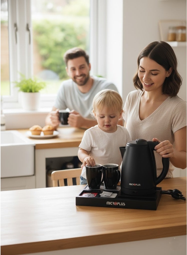 مايكروبلس غلاية كهربائية مع صينية ضيافة – سعة ‎1.8‎ لتر – كوبان سيراميك – موديل ‎PS-4760‎ - Image 2