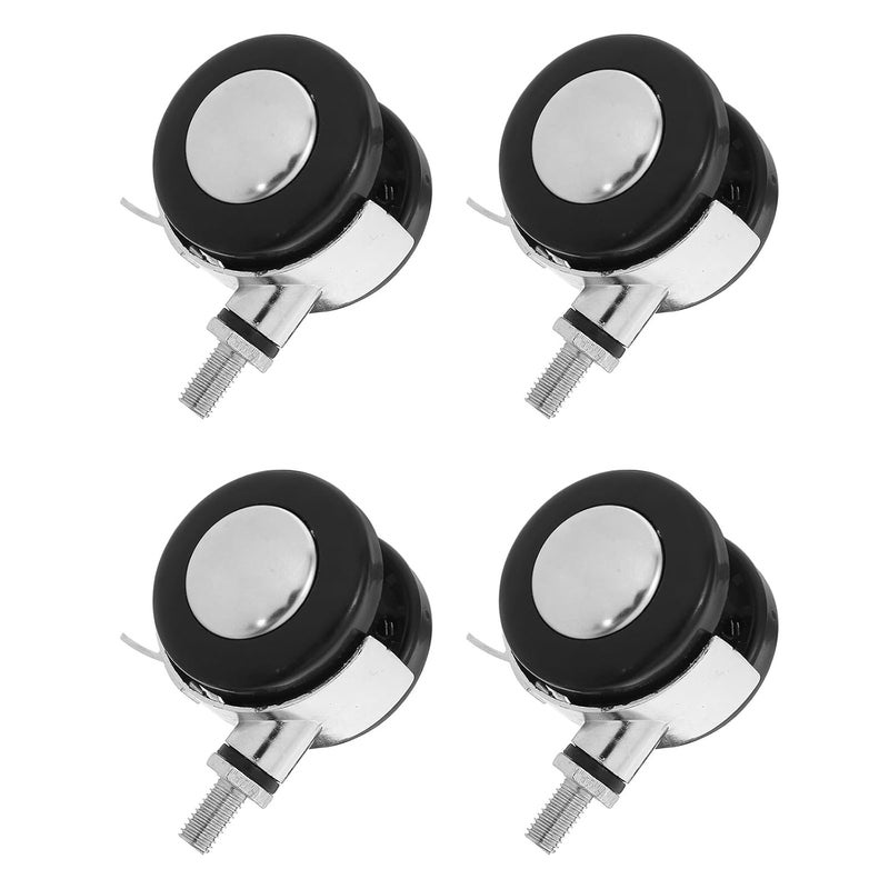 4 Pack 2 Inch Office Chair Caster Wheels With Brake Stem Replacement For Work Stools - Image 2