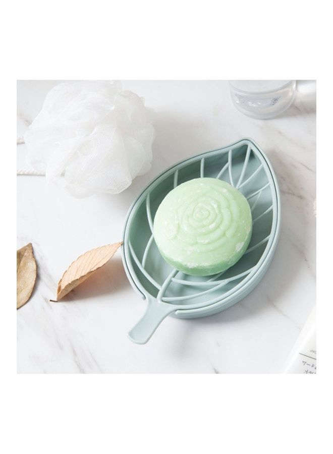 نيبمينينت طبق صابون بمصرف من طبقة مزدوجة على شكل ورقة شجر متعدد الألوان 17.3 x 10.5 5سم