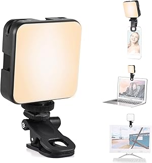 ANDOER Andoer W64 Mini Clip LED Video Light for Mobile Phone Filling Light Tablet Computer Video Conference Light 2500K-6500K - Image 1