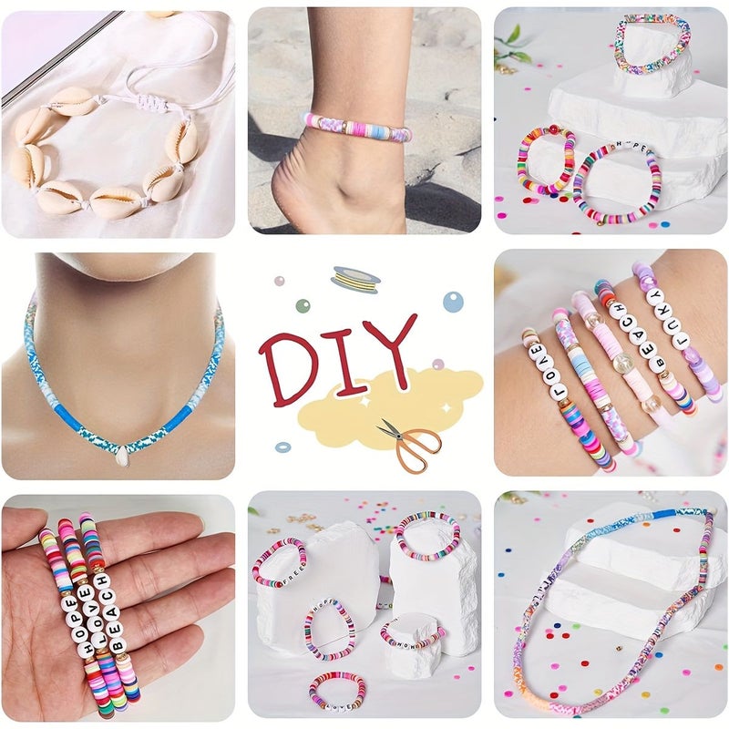 2400pcs Polymer Clay Slices Style 3 for Bracelet Pendant Necklace Gift - Image 3