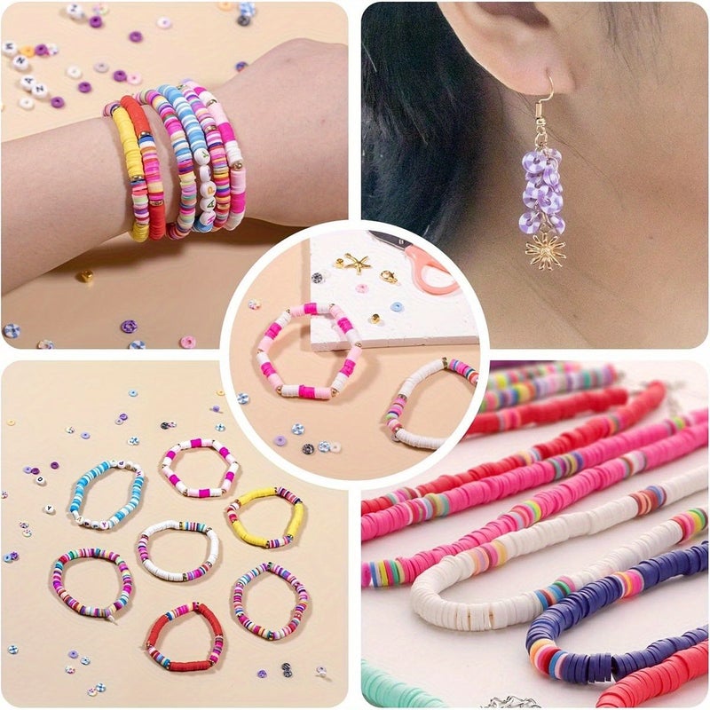 2400pcs Polymer Clay Slices Style 3 for Bracelet Pendant Necklace Gift - Image 2