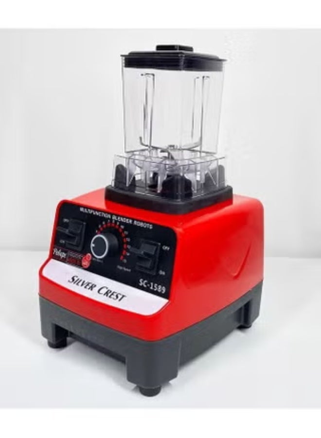 خلاط ومحضر طعام سيلفر كريست 2 في 1 متعدد الأغراض، سعة 2.5 لتر، إبريق غير قابل للكسر ومفرمة 700 مل - Image 3