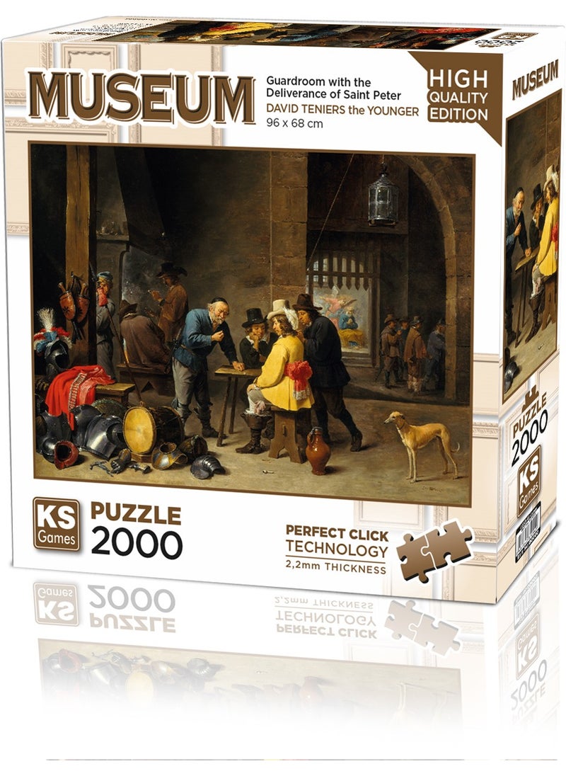 KS Games Guardroom With The Deliverance Of Saint Peter 2000 Piece Puzzle  - Image 1