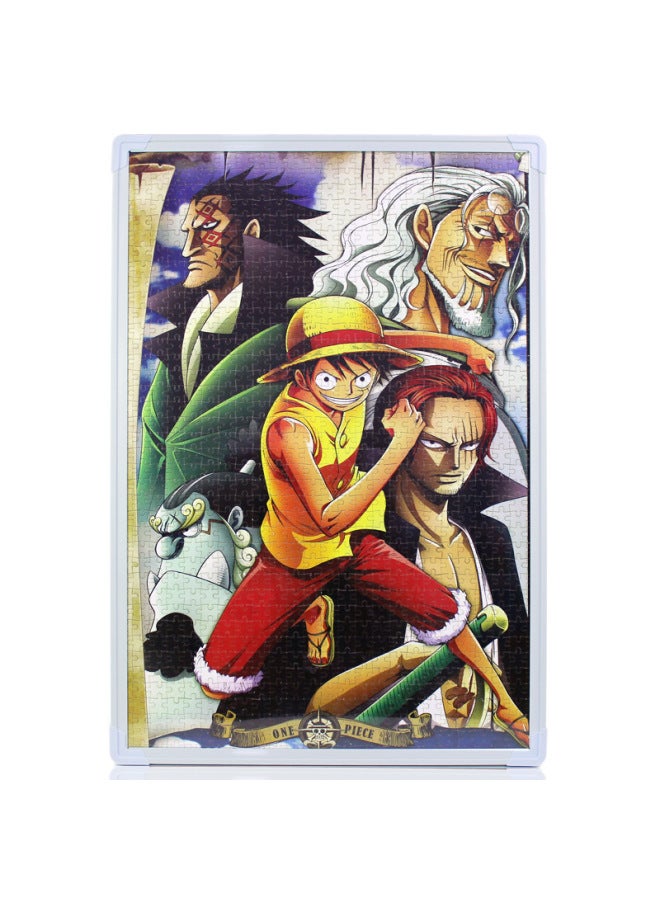 1000 Pieces Of Jigsaw Puzzle Frame Mounted 2000 Photo Frame Wall 50*75 Picture Frame Mounted 300500 1000 Pieces-Color:30inch 75.5*50.5cm-burgundy  - Image 5