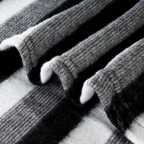 CHANDRAVATI Stylish Polar Fleece Single Bed AC Fleece Wool Blanket - 58x88 Inch || Skin Friendly || (2, Black & White) - Image 4