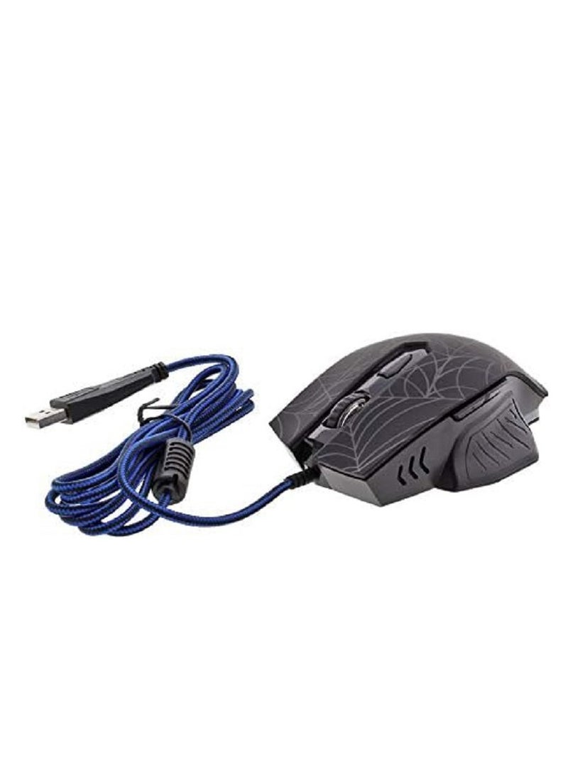 Generic - BATTLETRON RGB Gaming Mouse - Optical Sensor 2,400 DPI - 6 Buttons - Braided Cable - Image 1