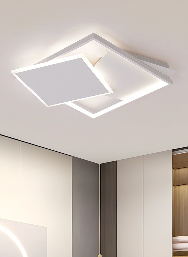 YATAI LIGHTING ضوء سقف LED مربع حديث، ضوء سقف مدمج حديث 50x50 سم، قابل للتعديل 3 ألوان (3000K-6000K)، تركيبة بيضاء لغرفة النوم، غرفة الطعام، غرفة المعيشة والدراسة - Image 1
