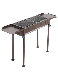 VIO Barbecue Grill Stainless Steel Charcoal Grill Foldable Durable Outdoor Household Camping BBQ Smoker for Outdoor Cooking Picnic Patio Backyard Camping Cooking Red Barbecue with Removable Legs 118 X 67 X 30.5  - Image 1