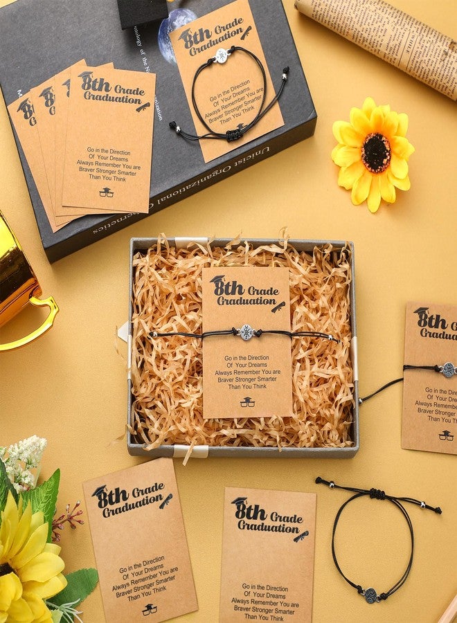 Rtteri 20 Set 2025 8th Grade Graduation Gifts Bracelets Inspirational Compass Bracelet Adjustable Give You Direction Compass Graduation Gifts for Him Her Grad Party Supplies - Image 4