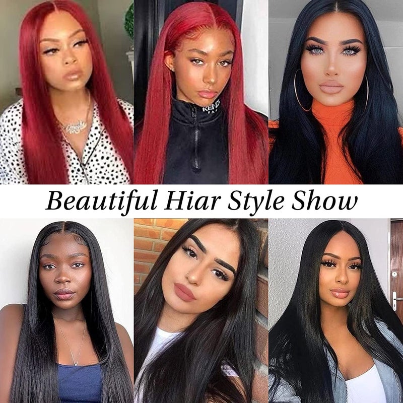 كاليس شعر مستعار مستورد طويل ومستقيم - Image 5