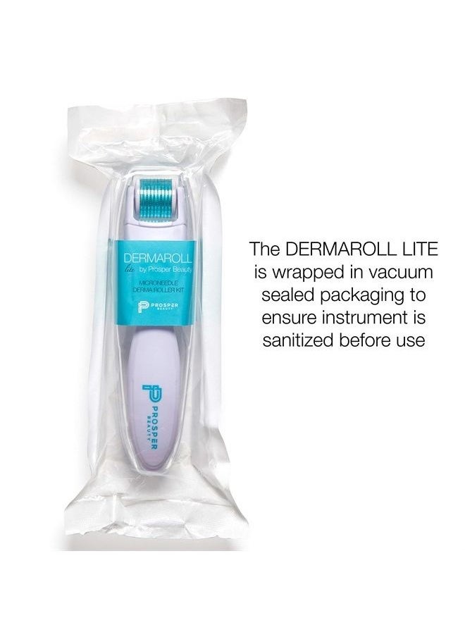 Prosper Beauty - Derma Roller Microneedle Kit [DERMAROLL LITE 0.25mm by Prosper Beauty] Face Roller with Replaceable Head Exfoliation Microdermabrasion Micro Derma Skin Care Tool Dermaplaning Dermapen Microneedling - Image 1