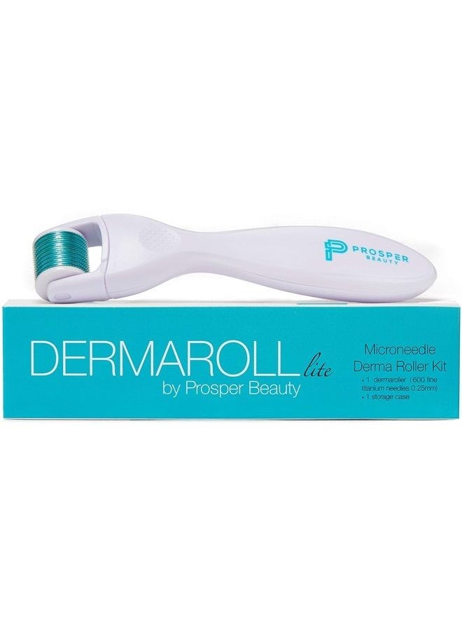 Prosper Beauty - Derma Roller Microneedle Kit [DERMAROLL LITE 0.25mm by Prosper Beauty] Face Roller with Replaceable Head Exfoliation Microdermabrasion Micro Derma Skin Care Tool Dermaplaning Dermapen Microneedling - Image 1