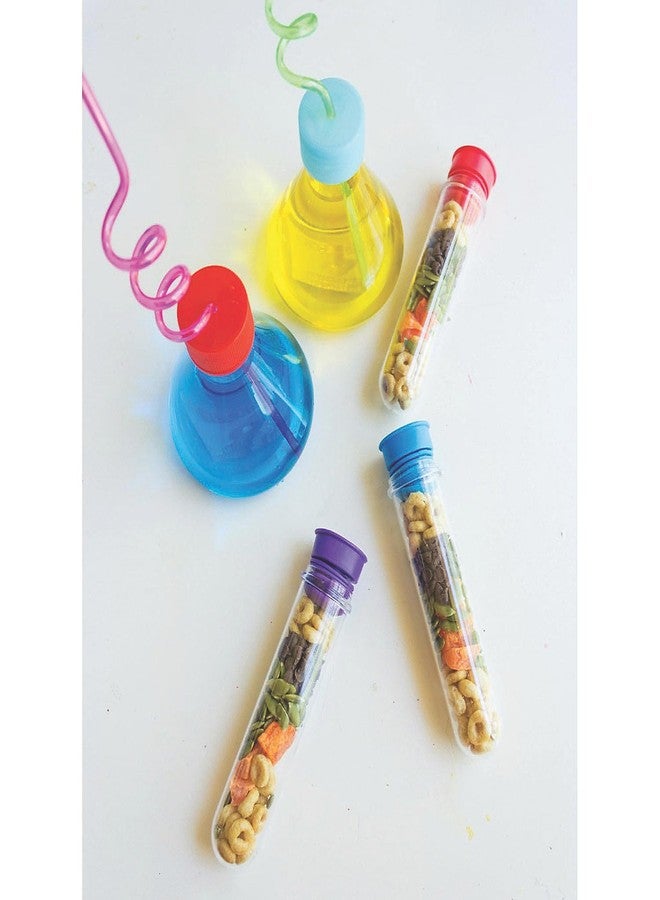 Fun Express أكواب بيكر العلمية من فن إكسبريس مع مصاصات - 8 أونصات خالية من BPA قابلة لإعادة الاستخدام بلاستيكية ملونة لوازم حفلات المختبر للأطفال والبالغين - مثالية لحفلات ذات طابع علمي - 8 قطع - Image 4