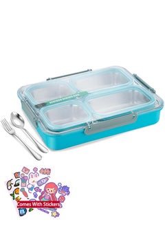 Blue 4 Compartment 1800ML Lunch Box