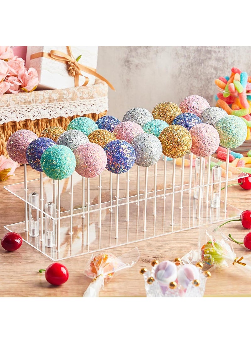 Bluejw 302-Piece Chocolate Lollipop Silicone Mold Set Acrylic 21 Hole Lollipop Display Bracket - Image 5