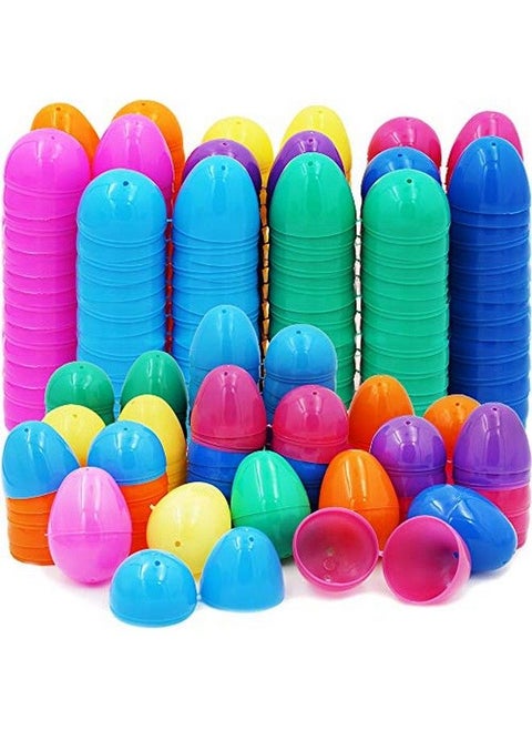 Fillable Easter Eggs With Hinge Bulk Colorful Bright Plastic Easter Eggs, Perfect For Easter Egg Hunt, Suprise Egg, Easter Hunt, Assorted Colors (100Pack)
