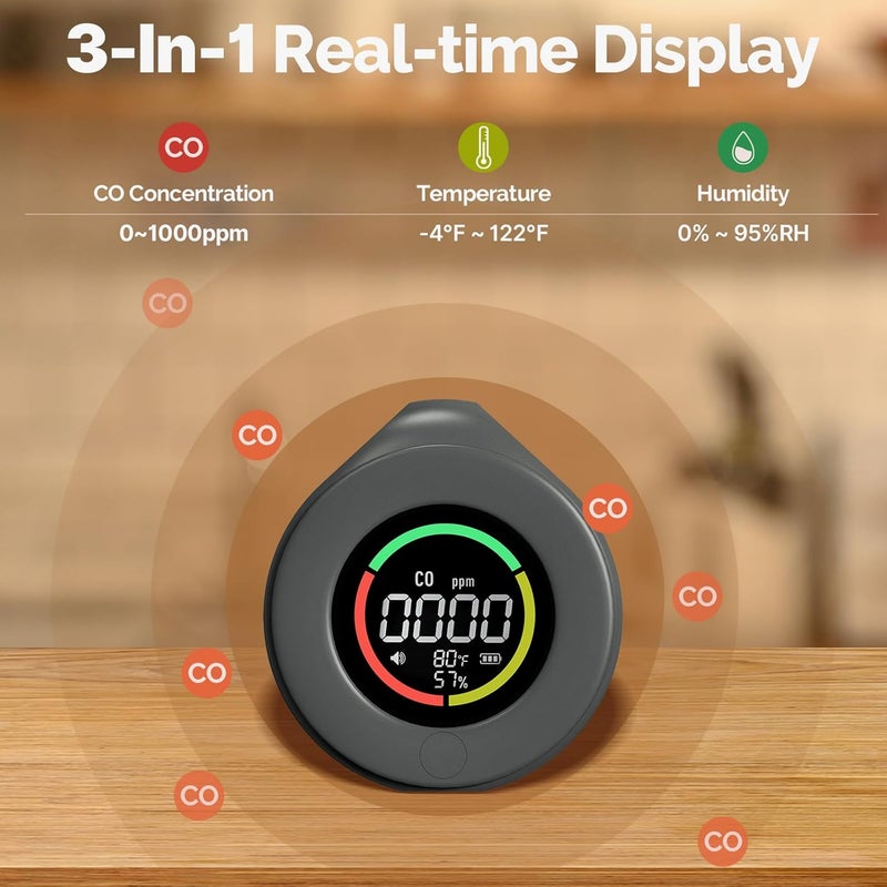 MOES Portable Mini Carbon Monoxide Detector - Image 2