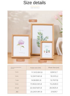 Bukela Natural Wood Photo Frame 6-Inch Tabletop Display Frame  - Image 2
