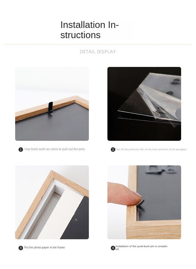 Bukela - Natural Wood Photo Frame 6-Inch Tabletop Display Frame - Image 1