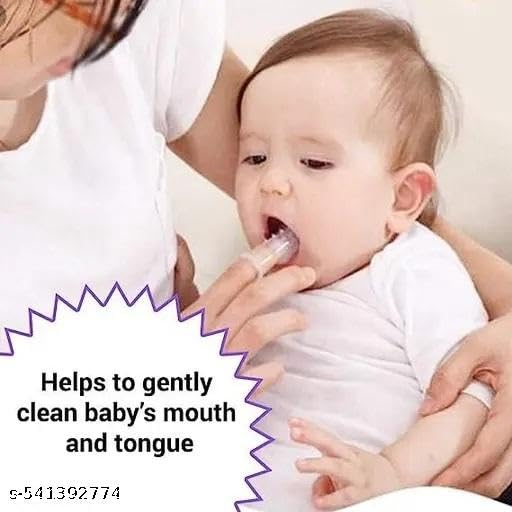 Great for Massaging & Cleaning Gums,Baby Finger Manual Silicone Toothbrush Friendly Oral Care, Use Soft Brush For Kids & New Born Baby, Kids Finger Toothbrushes (1 pcs) - Image 4