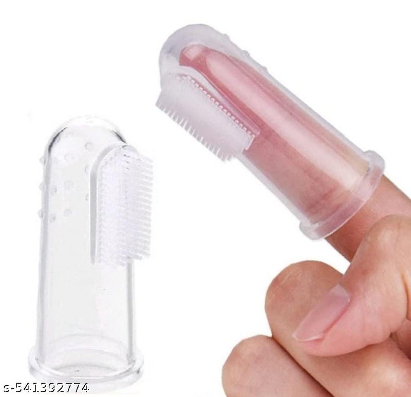 Great for Massaging & Cleaning Gums,Baby Finger Manual Silicone Toothbrush Friendly Oral Care, Use Soft Brush For Kids & New Born Baby, Kids Finger Toothbrushes (1 pcs) - Image 5