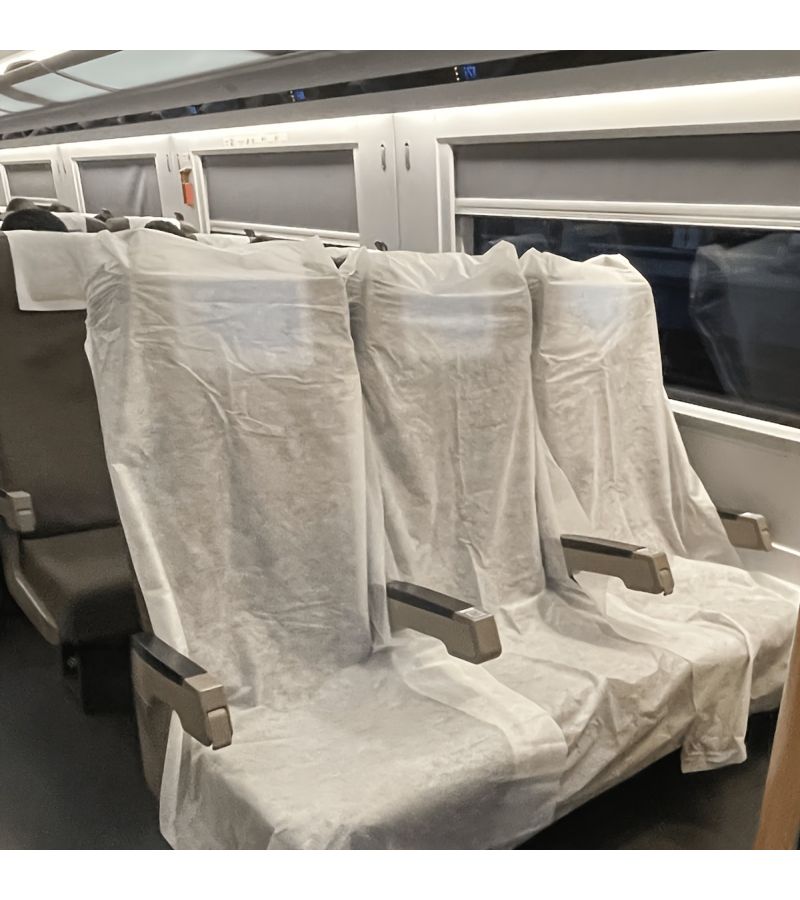 Random Color Disposable Thickened Seat Covers for Car Bus Train Airplane - Image 2