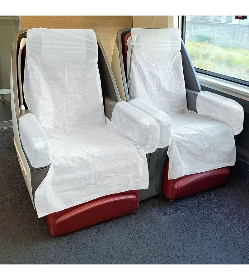 Random Color Disposable Thickened Seat Covers for Car Bus Train Airplane - Image 1