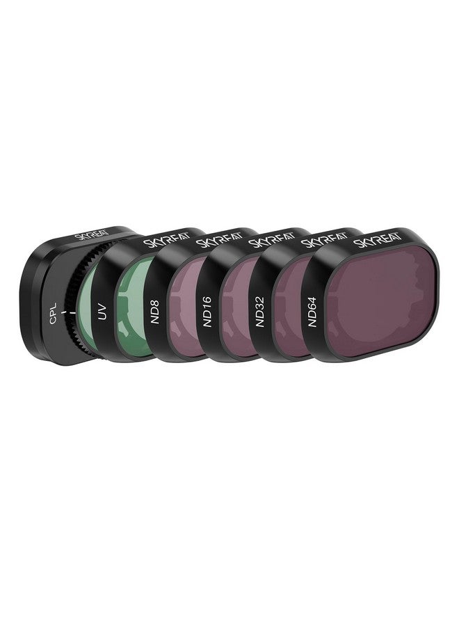 Skyreat Nd Filters Set For Dji Mini 4 Pro Accessories,6 Pack-(Cpl, Uv,Nd8, Nd16, Nd32, Nd64) - Image 1