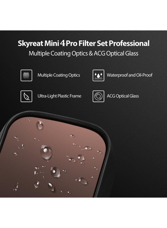 Skyreat Nd Filters Set For Dji Mini 4 Pro Accessories,6 Pack-(Cpl, Uv,Nd8, Nd16, Nd32, Nd64) - Image 3