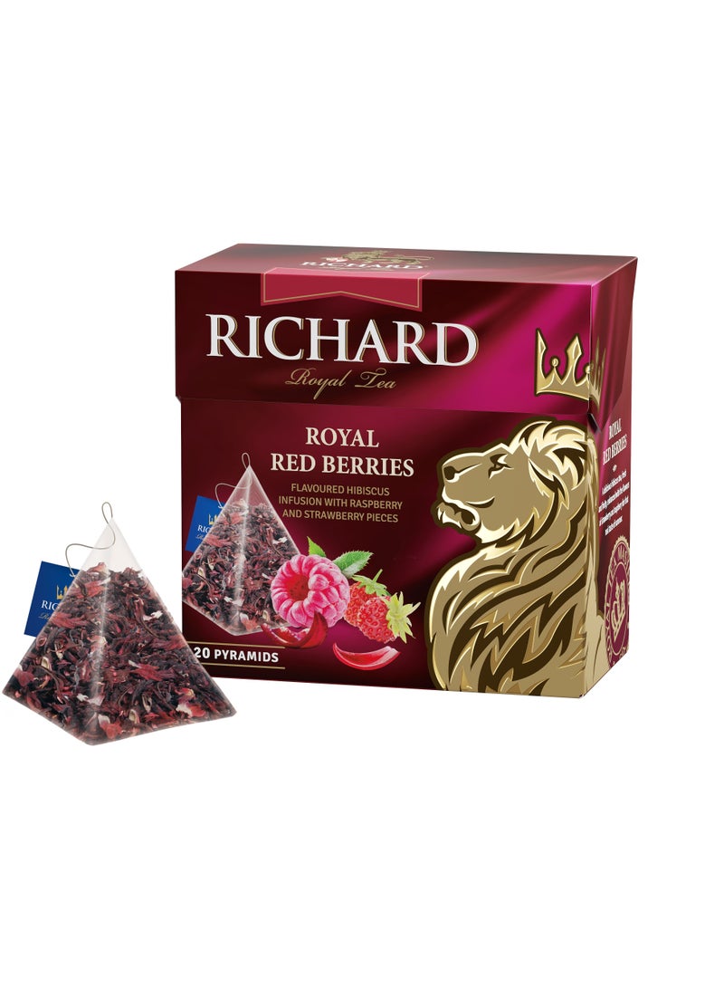 RICHARD Royal Red Berries Fruit Herbal Tea in Pyramids 20 Tea Bags 34 g  - Image 5