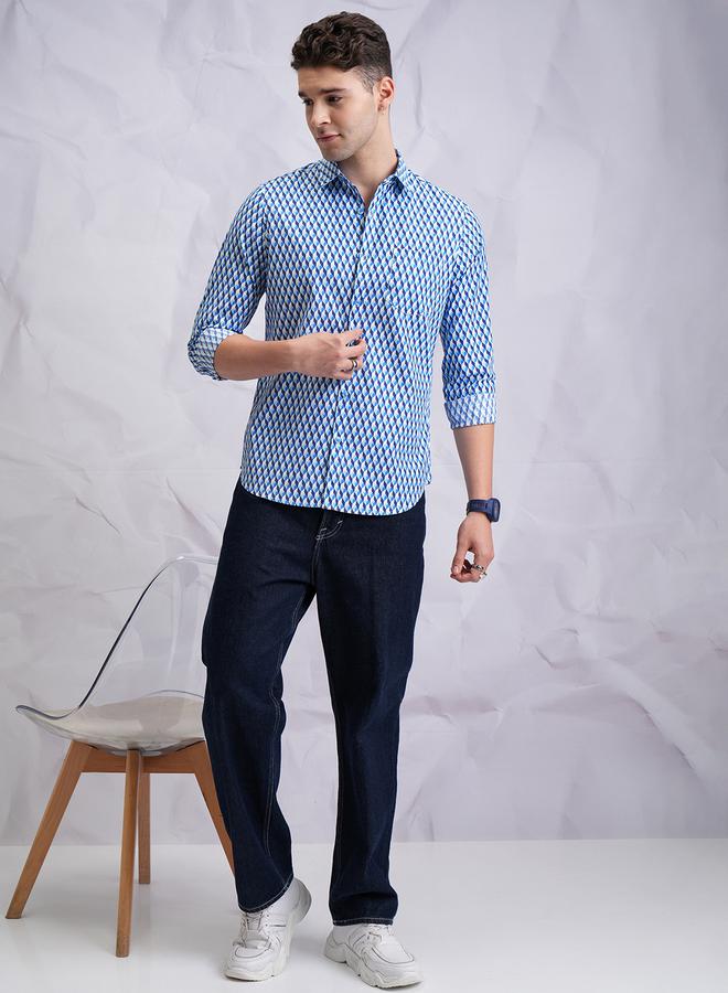 HIGHLANDER Slim Fit Printed Casual Shirt - Image 4