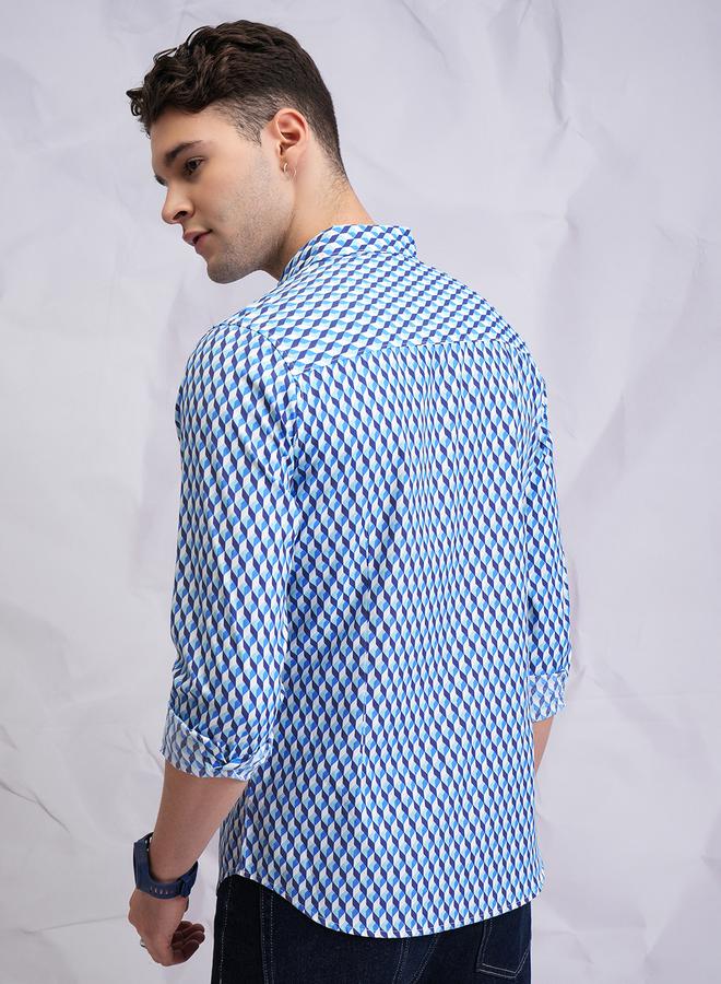 HIGHLANDER Slim Fit Printed Casual Shirt - Image 3